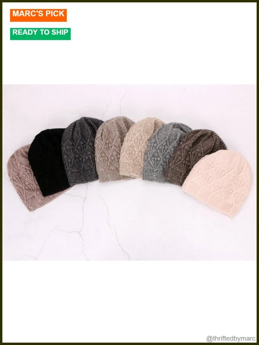 Double-Layer Yak Wool Acrylic Blend Winter Slouchy Knit Beanie
